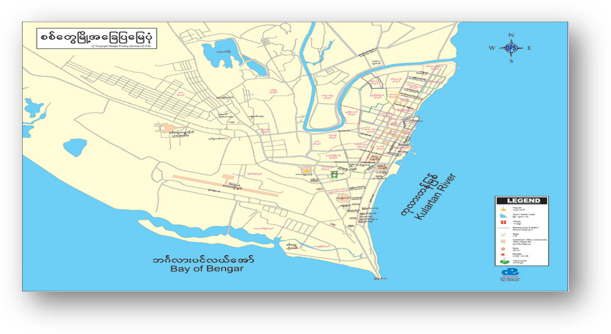 Yangon Townships Map